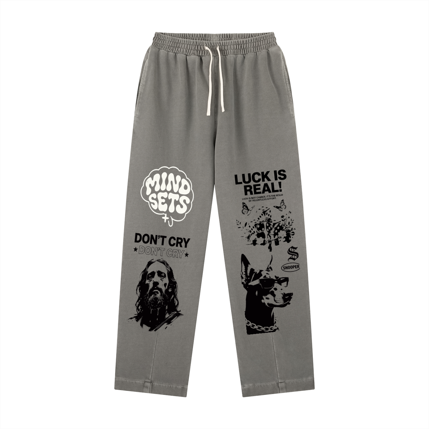 Vintage Washed Drawstring Sweatpants