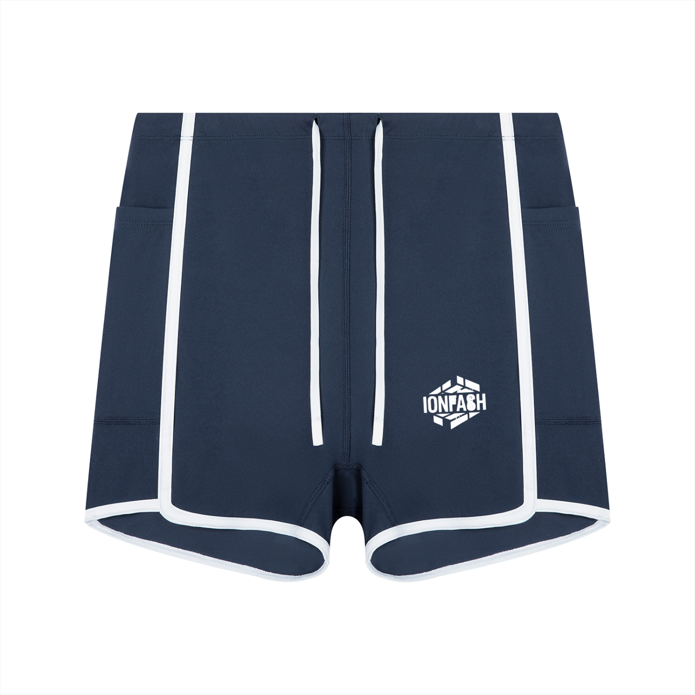 Women's High Rise Color Block Yoga Shorts