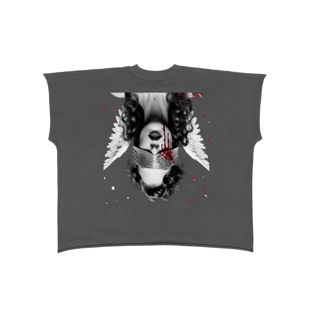 Raw Edge Boxy Non-Shrink T-Shirt