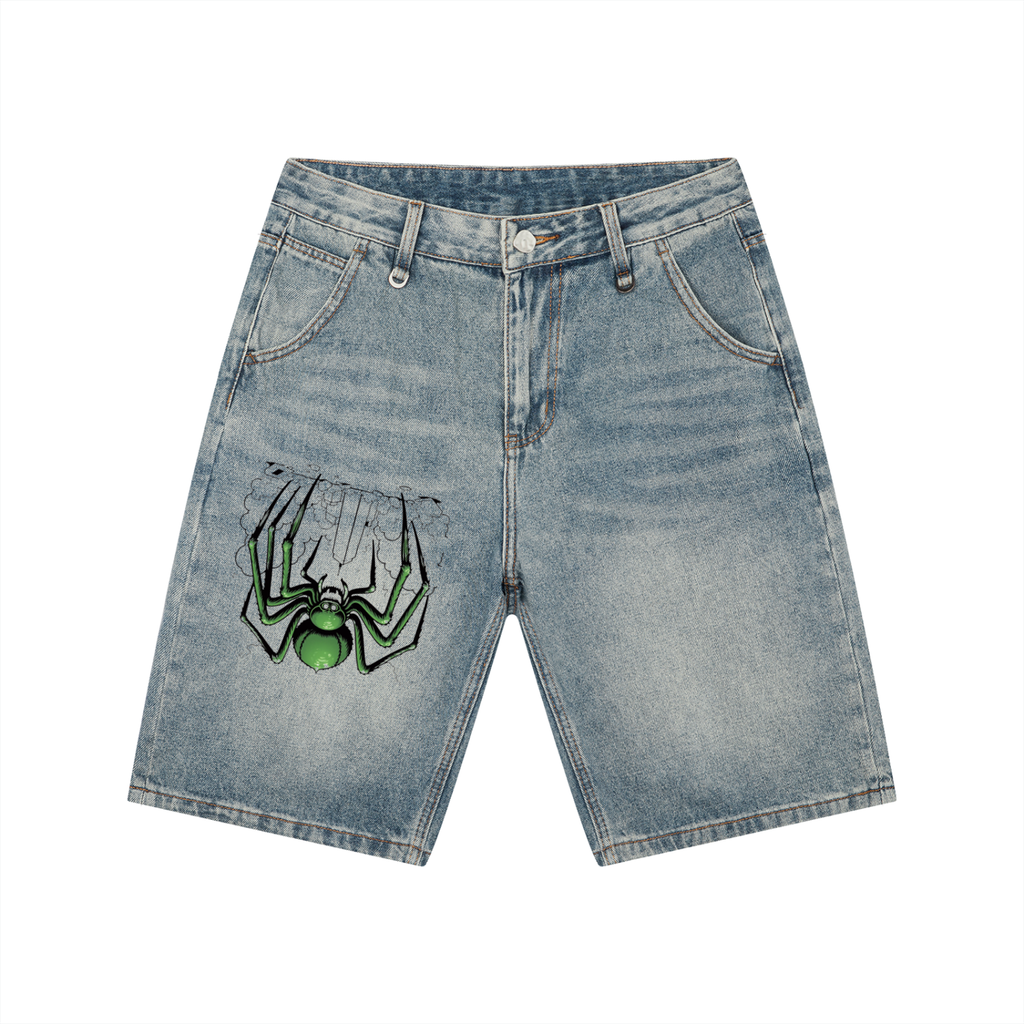Men's Vintage Wash Denim Shorts
