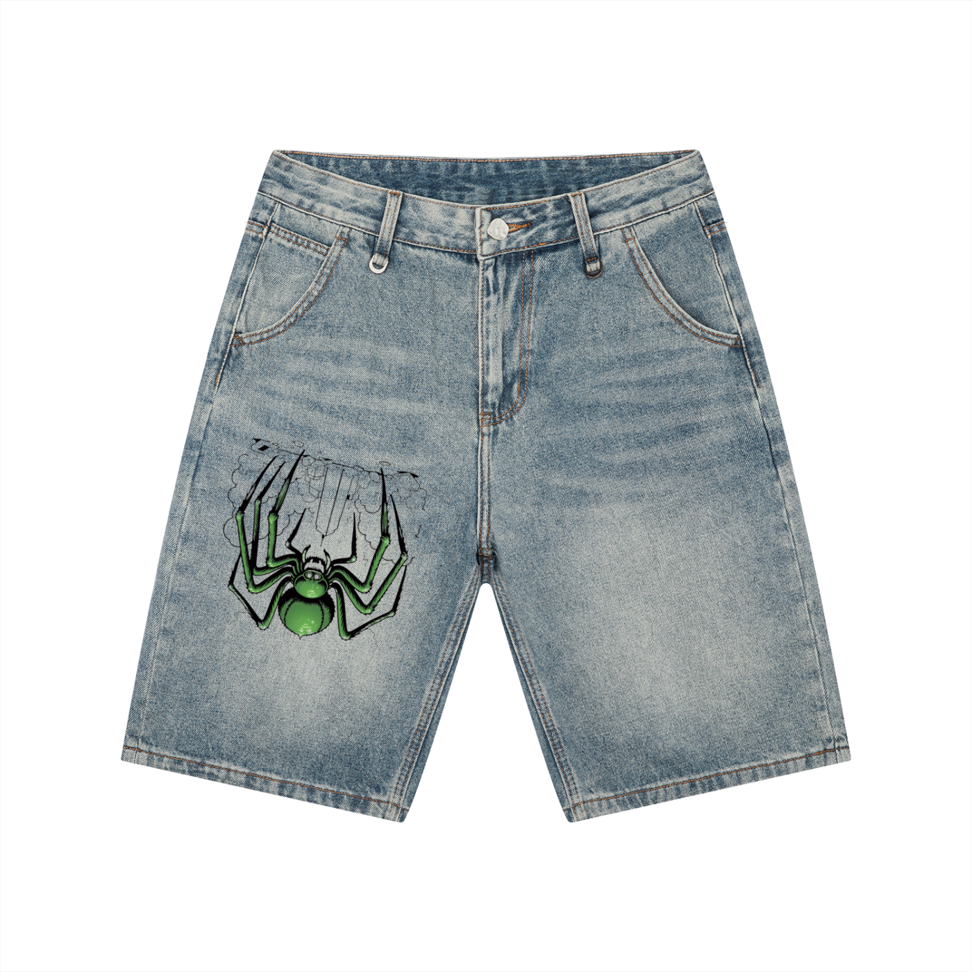 Men's Vintage Wash Denim Shorts