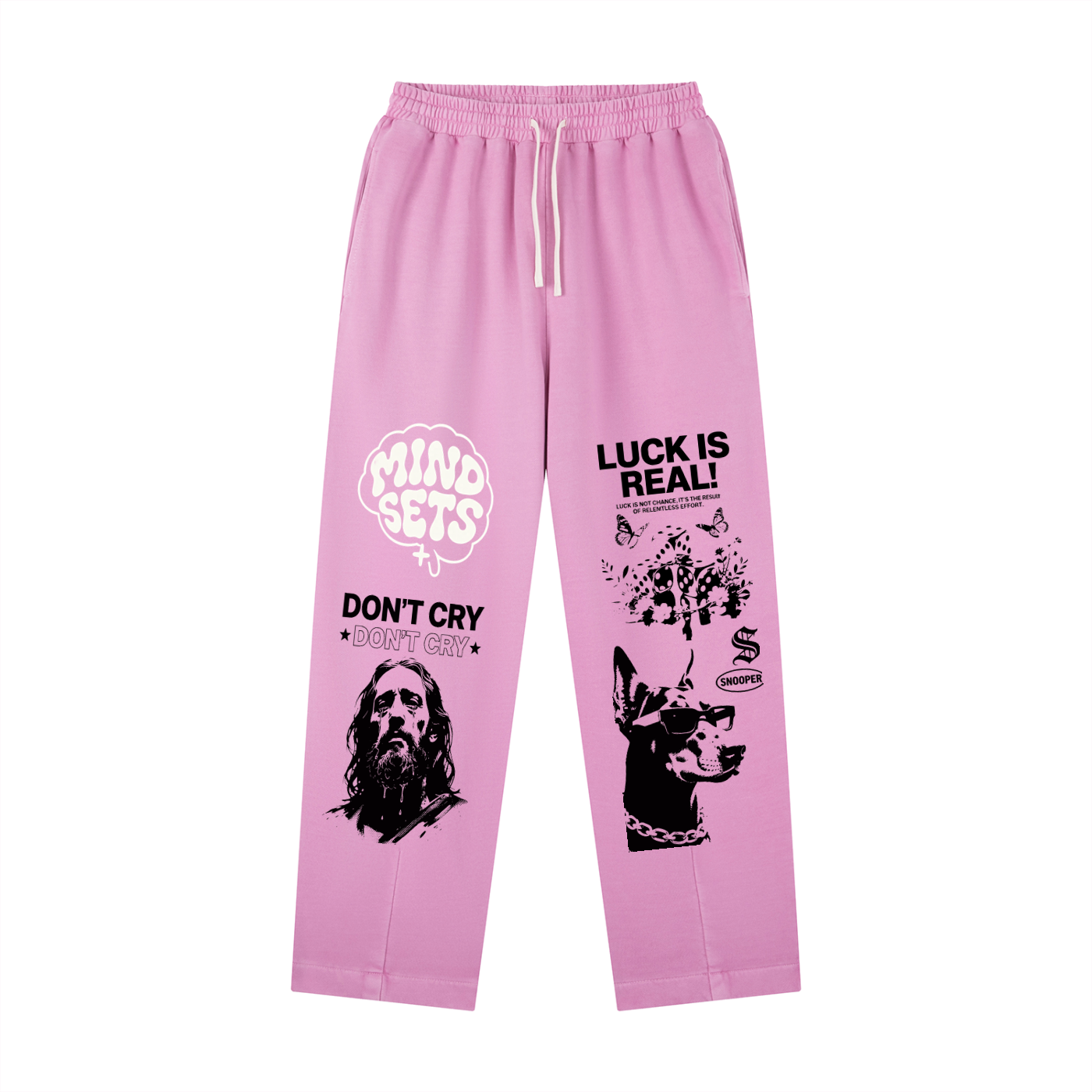 Vintage Washed Drawstring Sweatpants