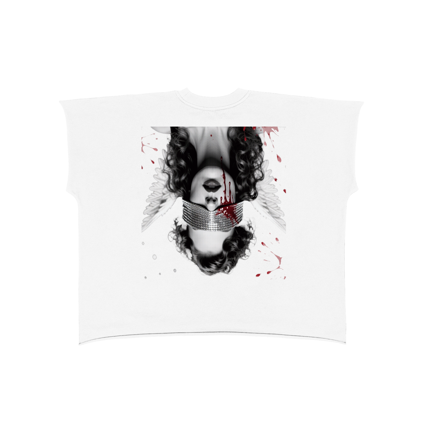 Raw Edge Boxy Non-Shrink T-Shirt