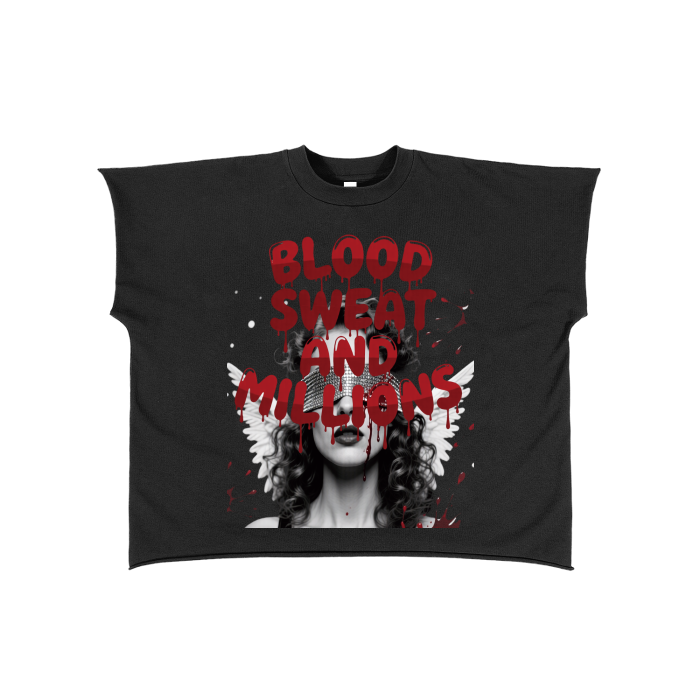 Raw Edge Boxy Non-Shrink T-Shirt