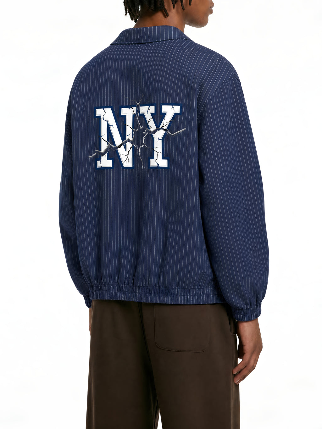 Unisex Striped Full-Zip Track Jacket