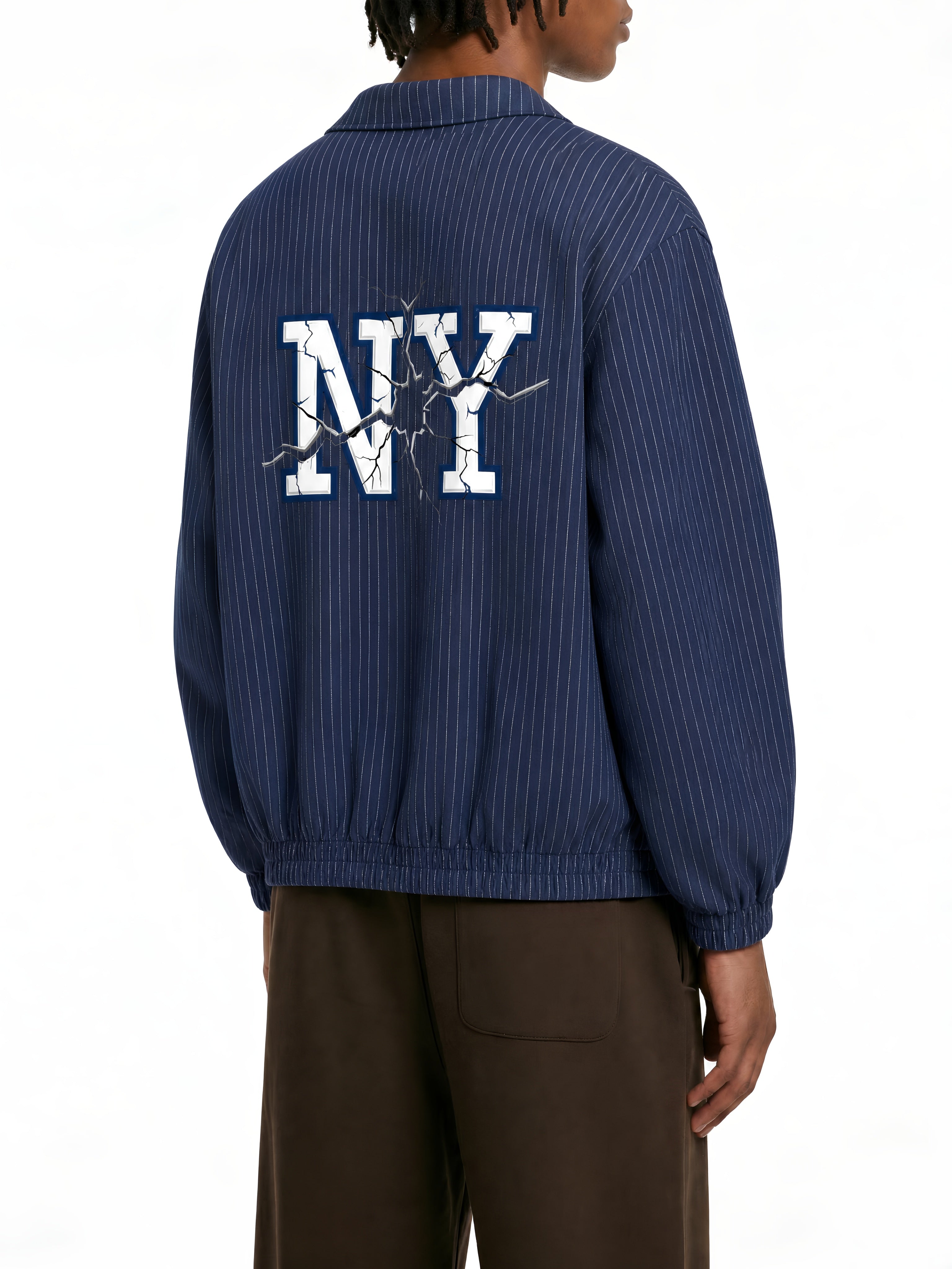 Unisex Striped Full-Zip Track Jacket
