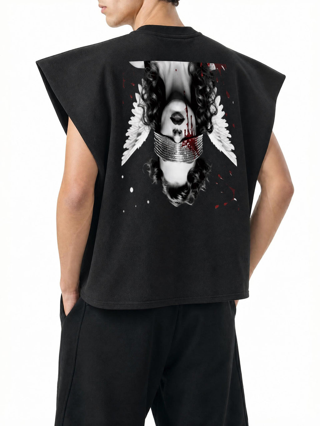 Raw Edge Boxy Non-Shrink T-Shirt